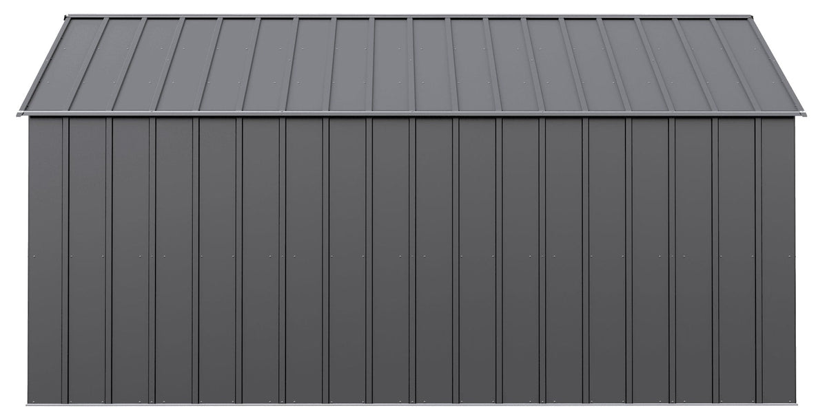Classic 12x14-ft Charcoal Corrosion-Resistant Metal Shed