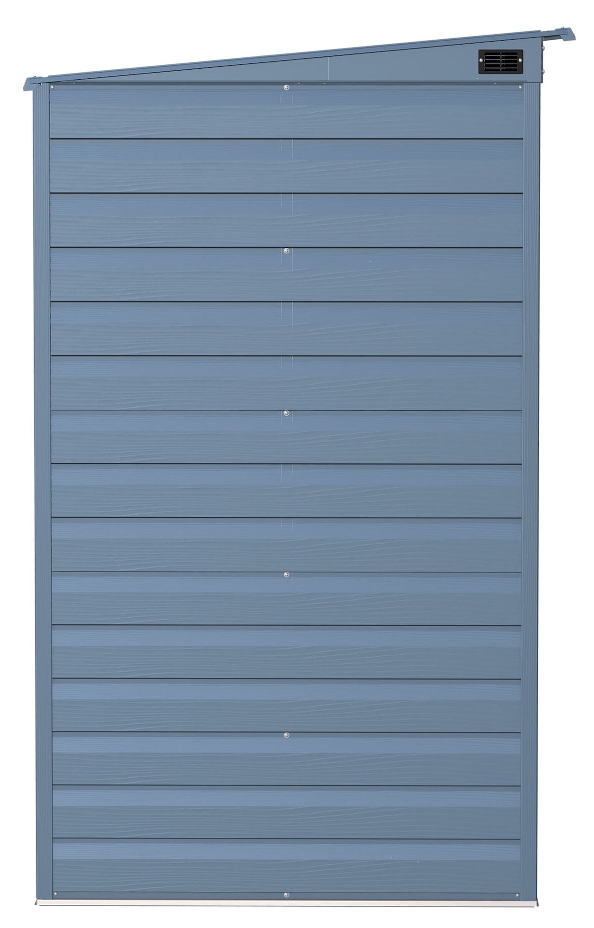 Select Galvanized Steel Storage Shed, Blue Grey, 10-ft x 4-ft
