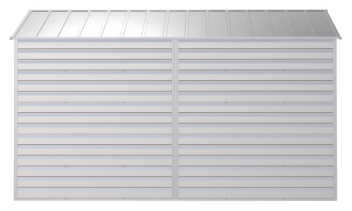 Select Galvanized Steel Storage Shed, Flute Grey, 10-ft x 12-ft