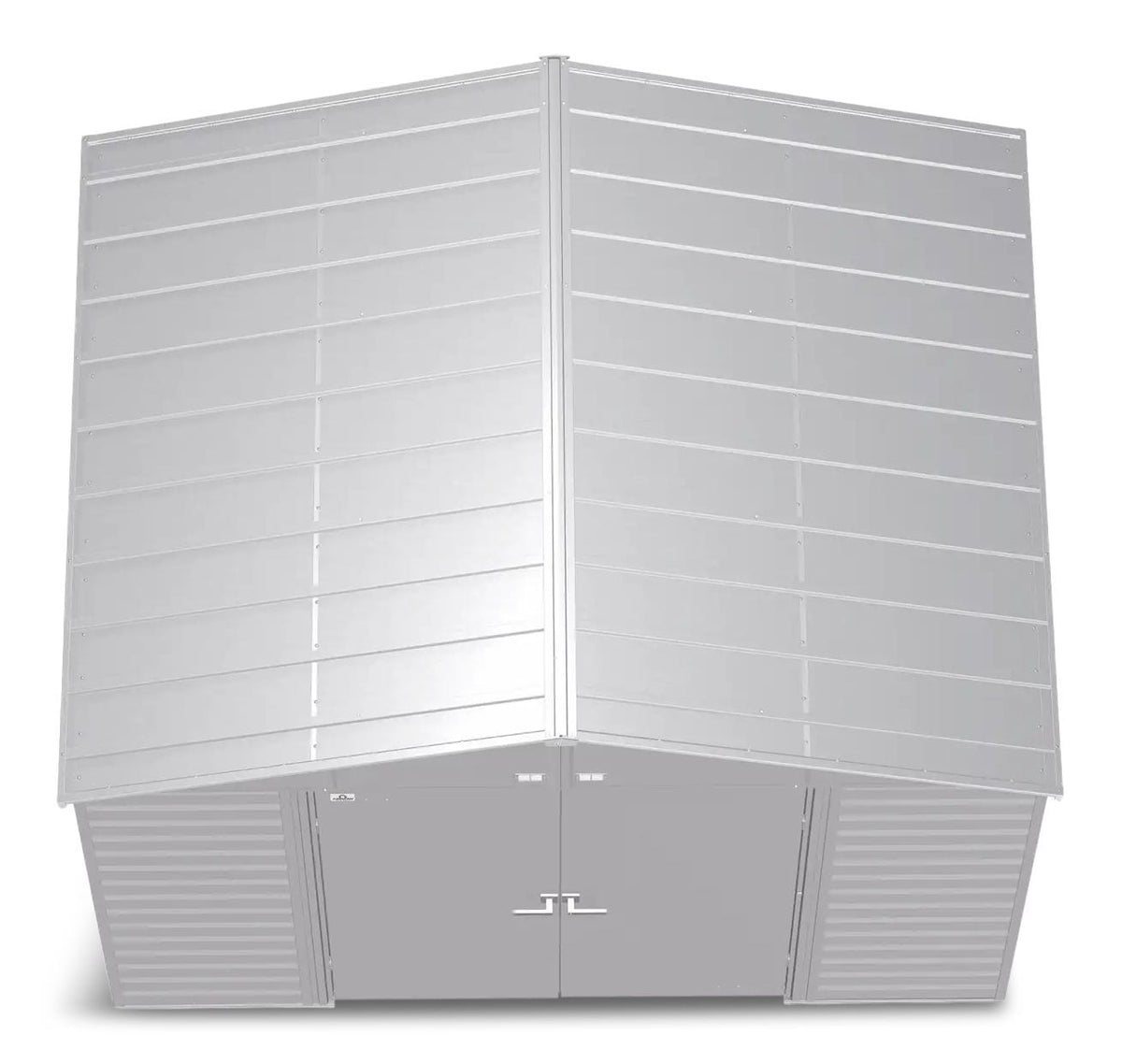 Select Galvanized Steel Storage Shed, Flute Grey, 10-ft x 8-ft