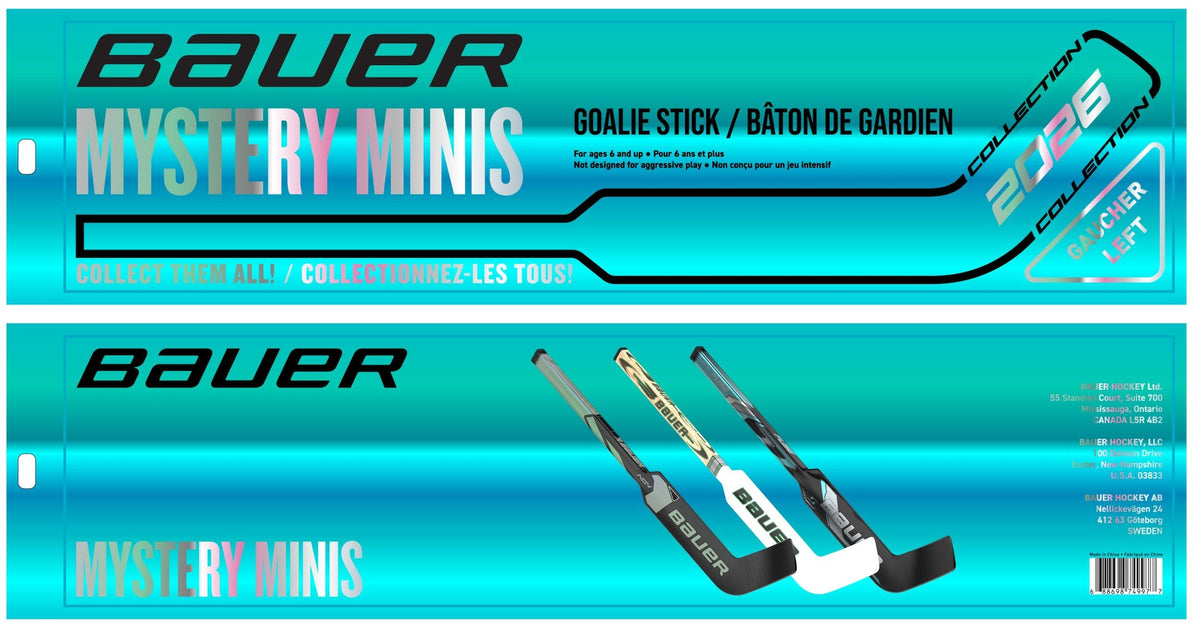 2026 Mystery Mini Goalie Hockey Stick, 18-in