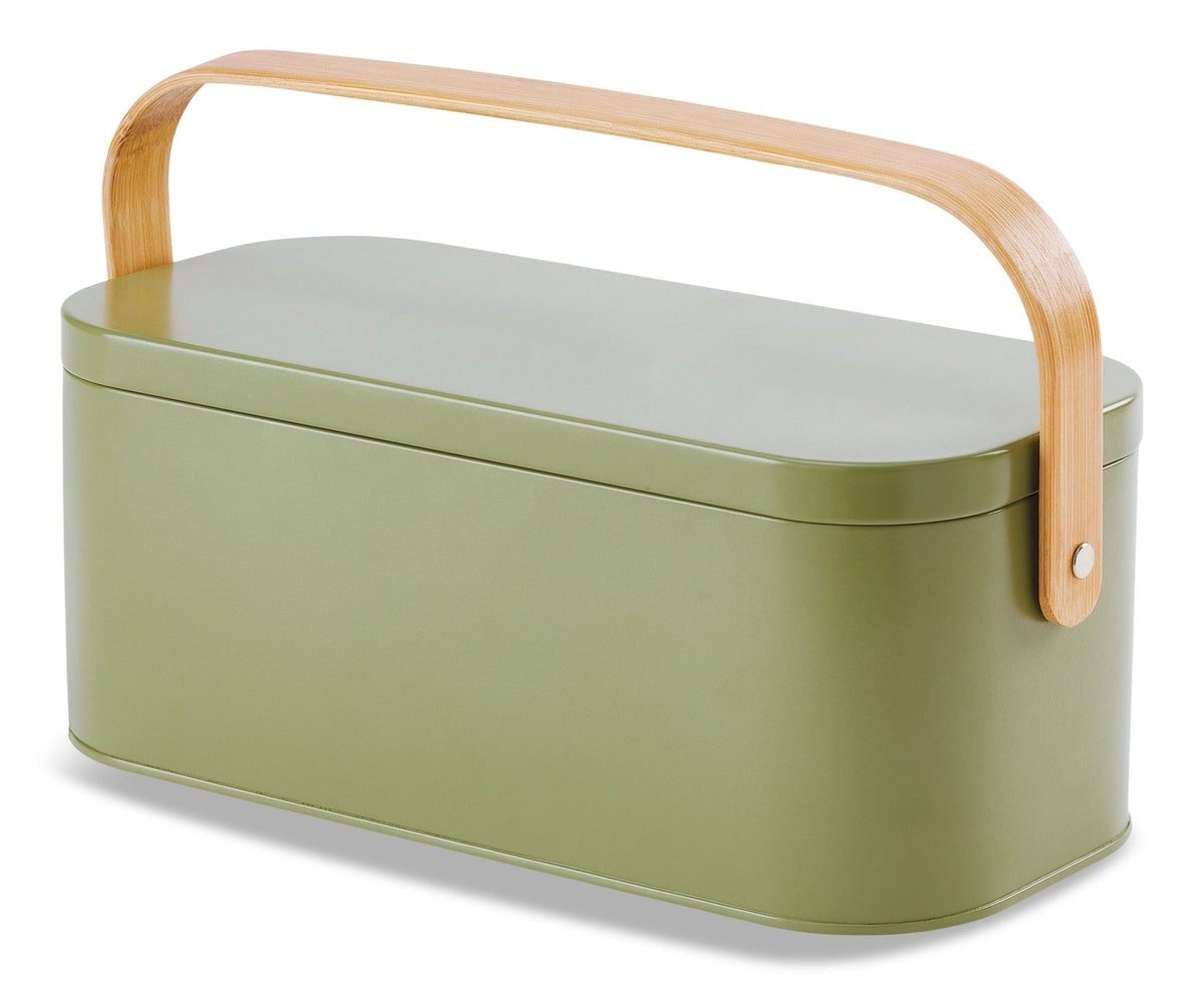 Metal Gardening Storage Container, Iron, Green