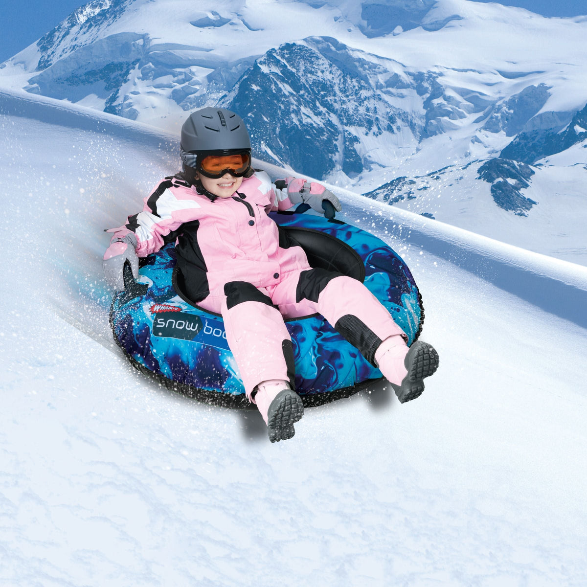 Dual Inflatable Snow Tube for Winter and Summer