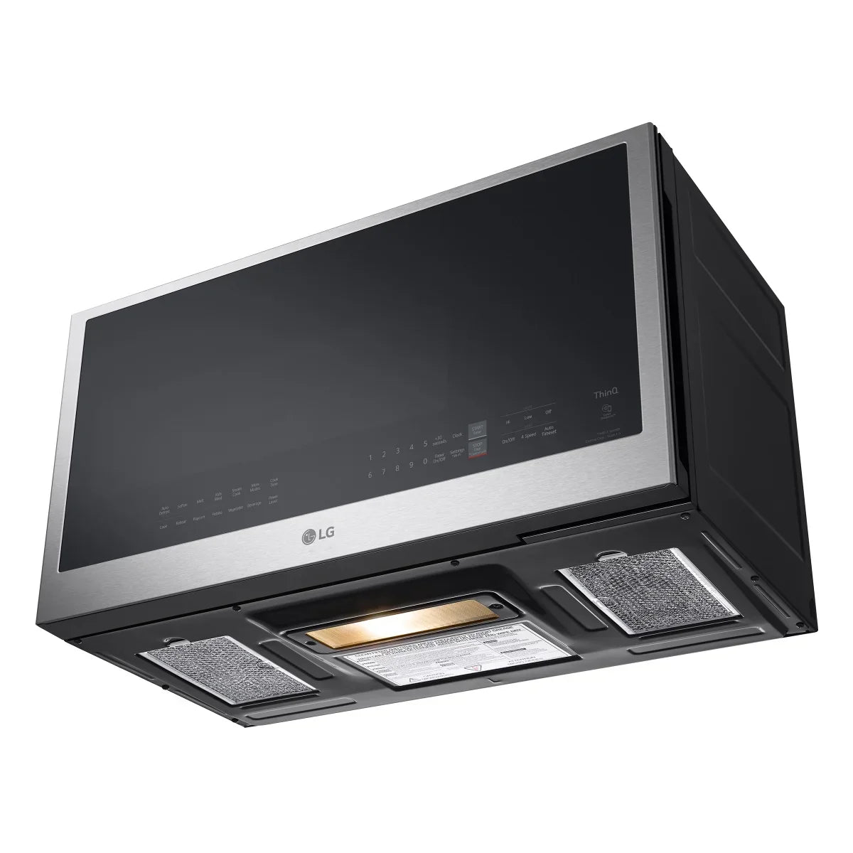 LG 2.0 cu. ft. Smudge Resistant Stainless Steel Over-the-Range Microwave with EasyClean and WideView Window