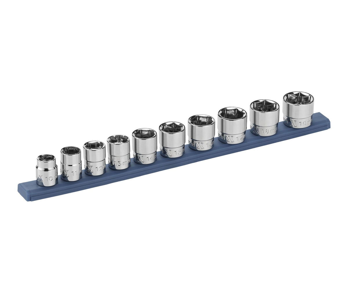 10 Piece 3/8" Drive Low Profile Socket Rail