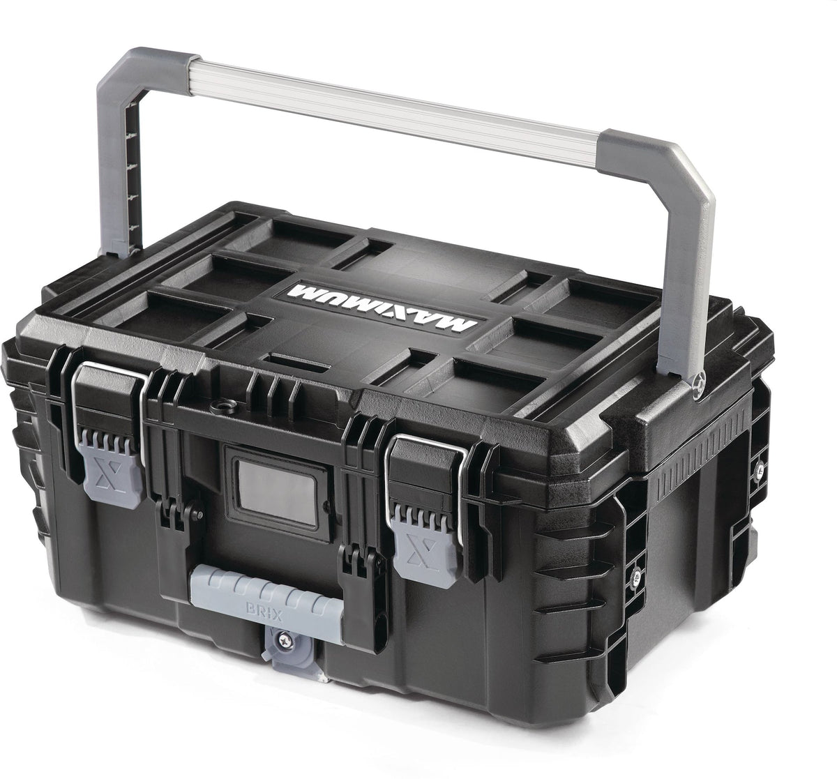 Brix Modular Portable Medium Toolbox/Tool Storage, IP65, 23x16x11-in