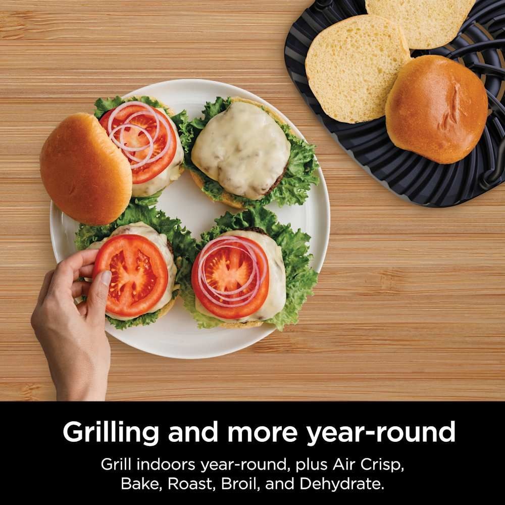 6-in-1 indoor Grill and Cyclonic Air Fryer, 4-qt