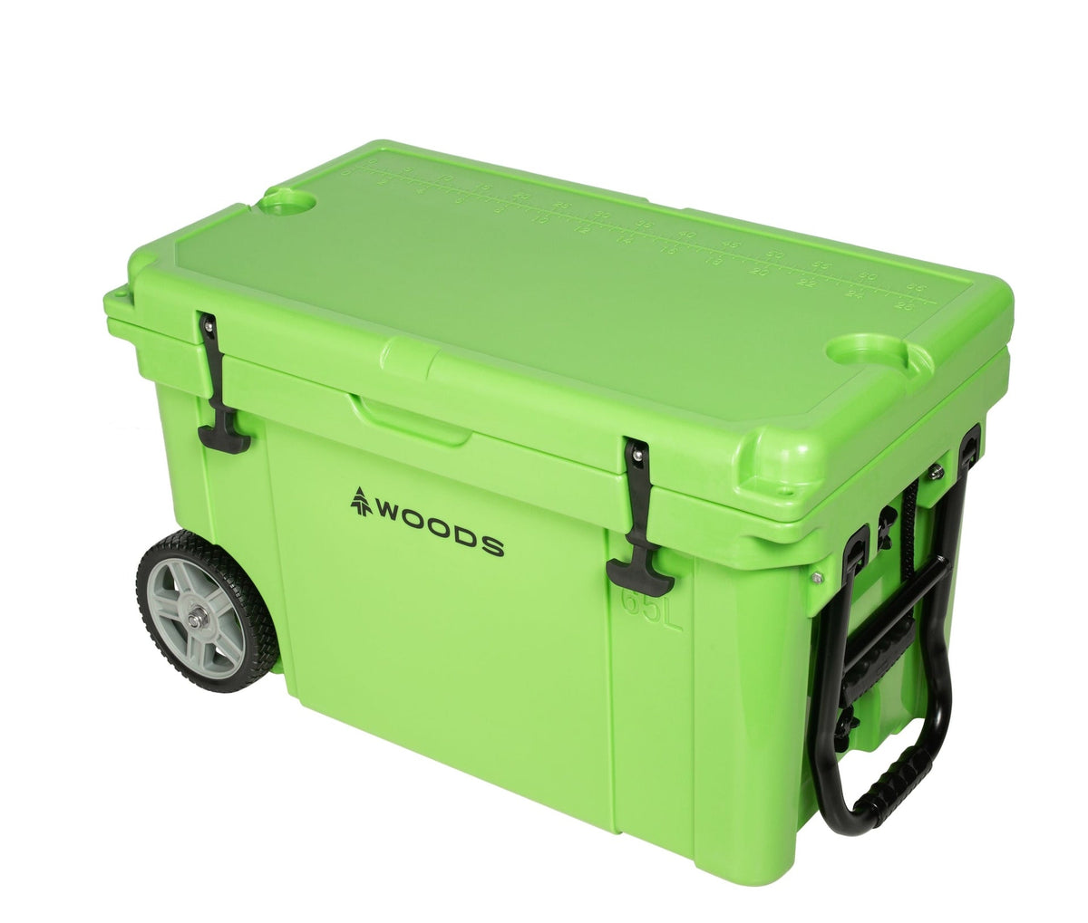 ARCTIC Wheeled Roto-Moulded Cooler with Handle, 65-L, Parrot Green