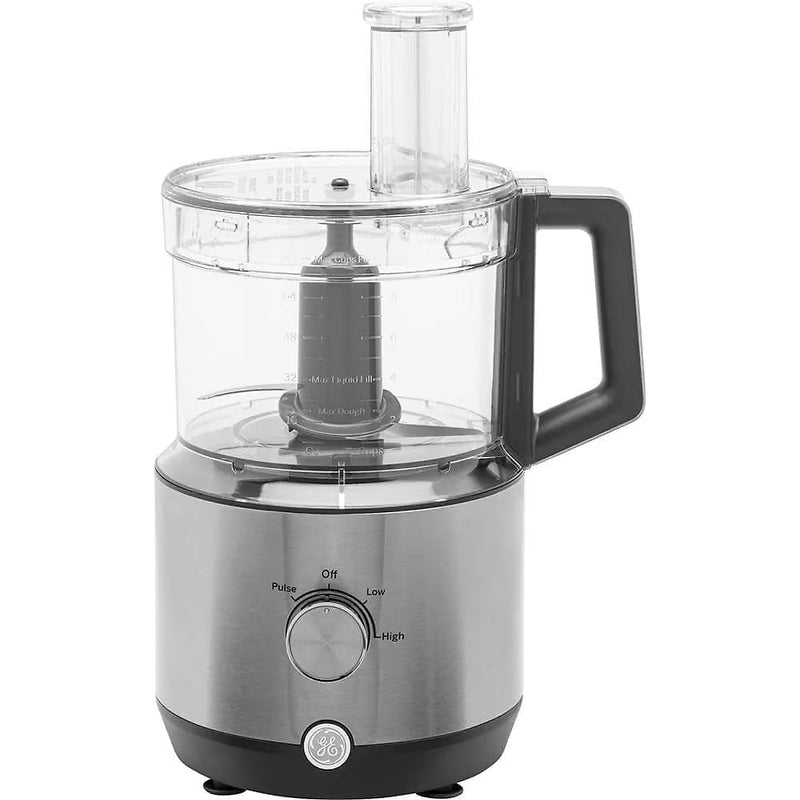 GE 550-Watt 12-Cup Food Processor with Accessories and Stainless Steel Blades, Stainless Steel F9347