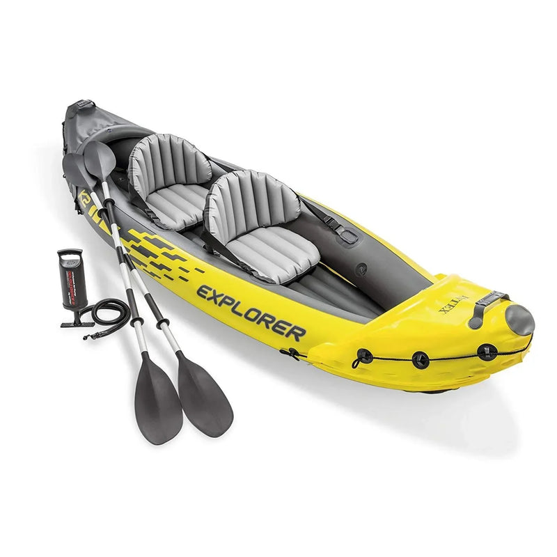 Explorer K2 2 Person Inflatable Kayak Set F9683