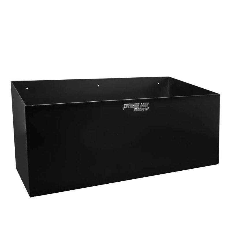 Extreme Max Dual Fuel Jug Holder -- Aluminum Design for Two 5 Gallon Jugs, Black Storage Organizer for Trailers & Garages A7050