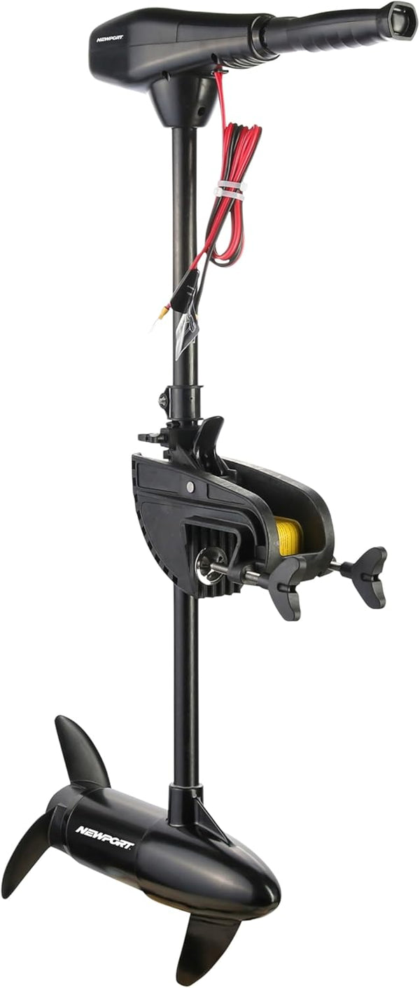 Series 46lb Thrust Saltwater Transom Mounted Trolling Electric Trolling Motor w/ LED Battery Indicator & 30" Shaft Q9549