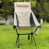Foldable Chair Ultralight Folding Moon Chairs Outdoor Removable Washable Fishing Picnic BBQ Chairs with Carry Bag Outdoor Stool