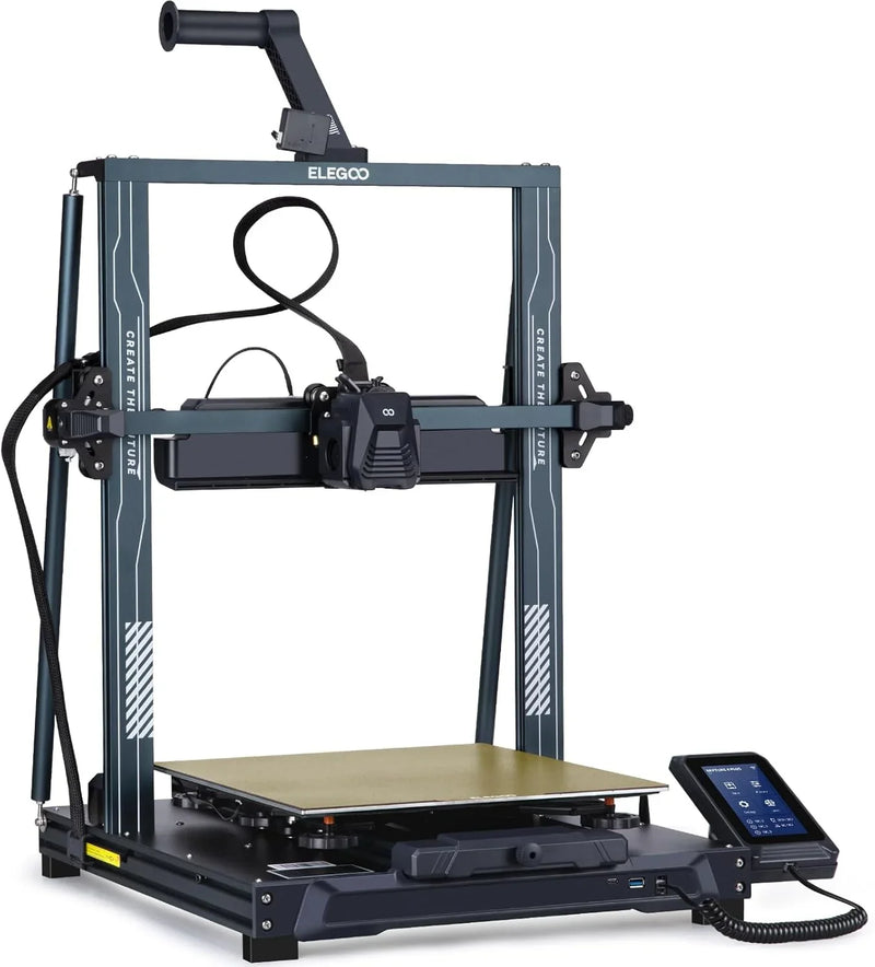 Printer with Auto Bed Leveling, Dual-Gear Direct Extruder, Dual Lead Screw Drive, Removable Capacitive Screen, 8.85x8.85x11in Large Printing Size Q581