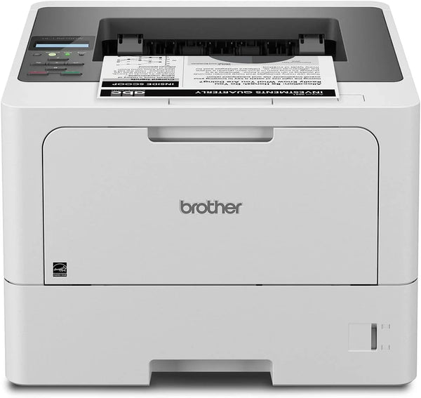 Business single-color laser printer, equipped with dual paper trays, wireless network and gigabit Ethernet connection, double-sided printing, large-capacity paper storage and mobile printing function, white model K6457