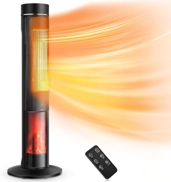 Airchoice 1500W 36 in Ceramic Tower Space Heater, 3 Heat Settings, Adjustable, for 300 sq ft Z6346