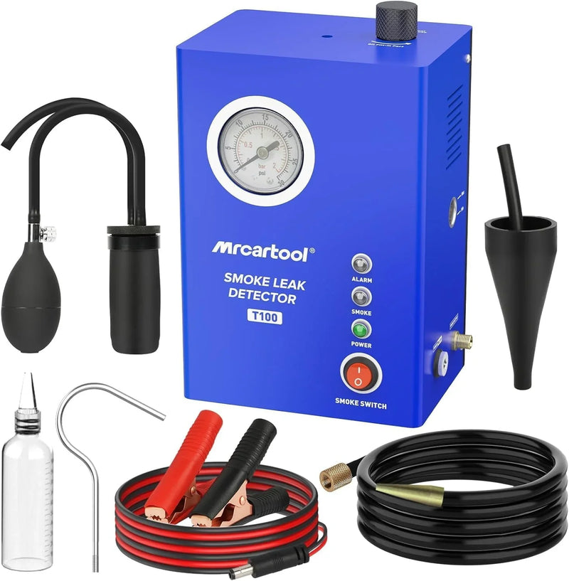 Smoke machine leakage tester, 12-volt DC car smoke machine leakage detector, equipped with an air flow meter and an oil level gauge, suitable for all vehicles. H3097