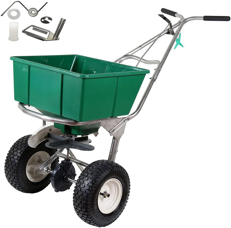 High Wheel Walk-Behind Fertilizer Spreader with Agitator Repair Kit (Bundle, 2 Items) L9103