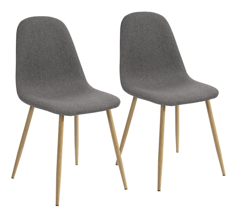 Charlton Fabric Dining Chair, Grey F2489