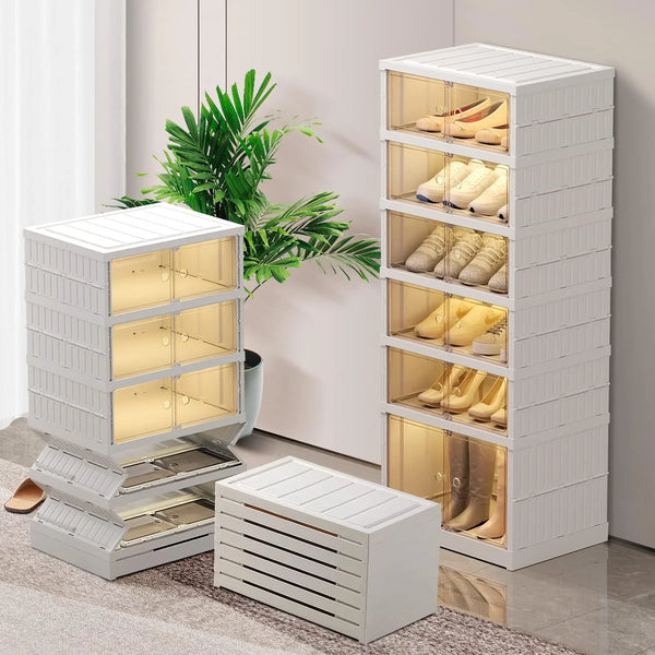9-Tier LARGE Stackable Plastic Shoe Rack R2631