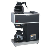 BUNN VPR-2GD 12-Cup Pourover Coffee Maker, Black, with Upper & Lower Warmers, 2 Glass Decanters, Commercial Use
