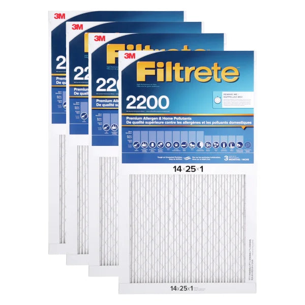 Filtrete MPR 2200 1-in Premium Furnace Filters, 4-pack L6965