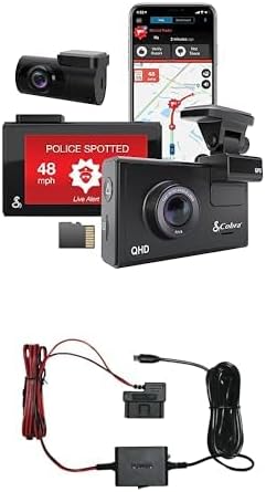 Intelligent driving recorder kit with rear camera Kober 2.5A micro USB hard wire kit J5156