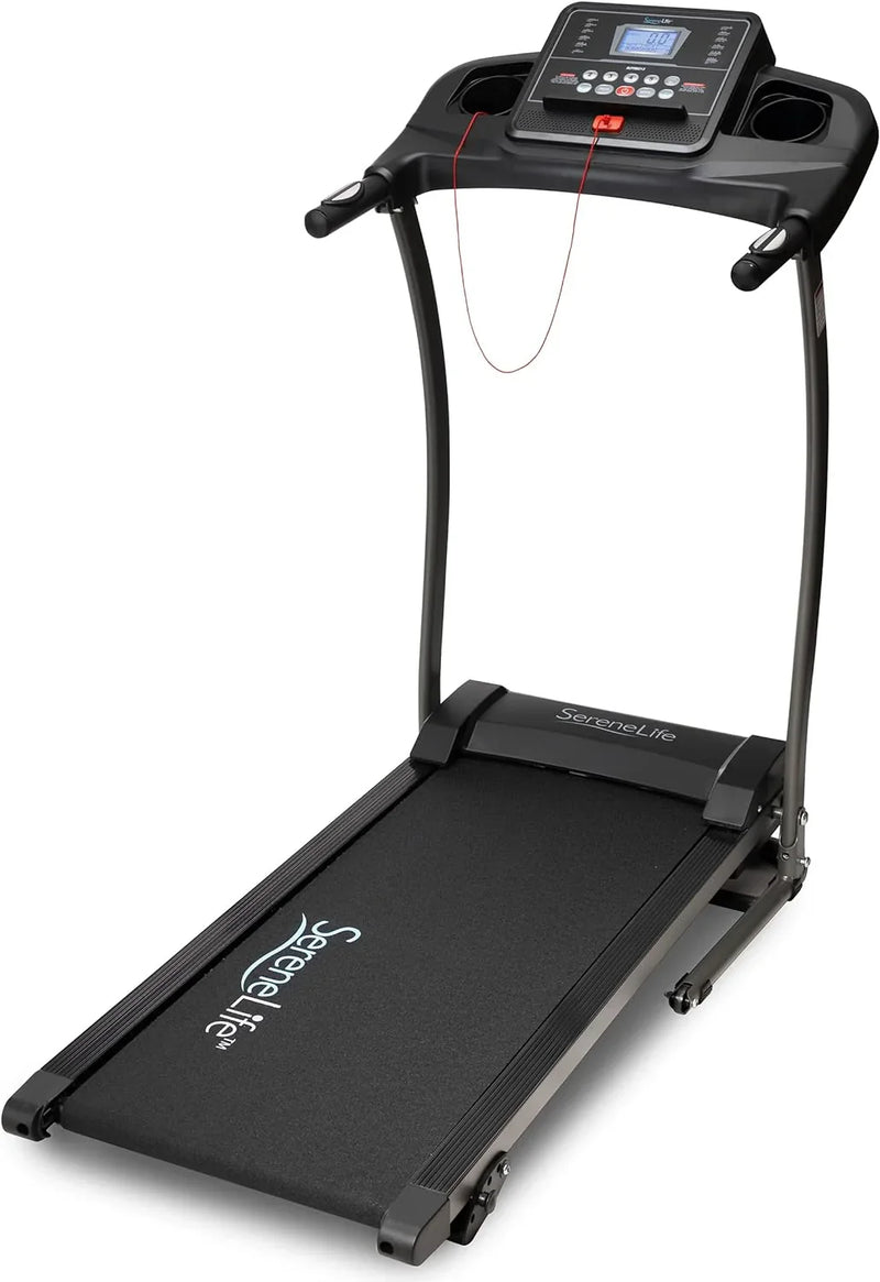 Folding Treadmill - Foldable Home Fitness Equipment with LCD for Walking & Running - Cardio Exercise Machine - Preset and Adjustable Programs - Wireless Connectivity N6060