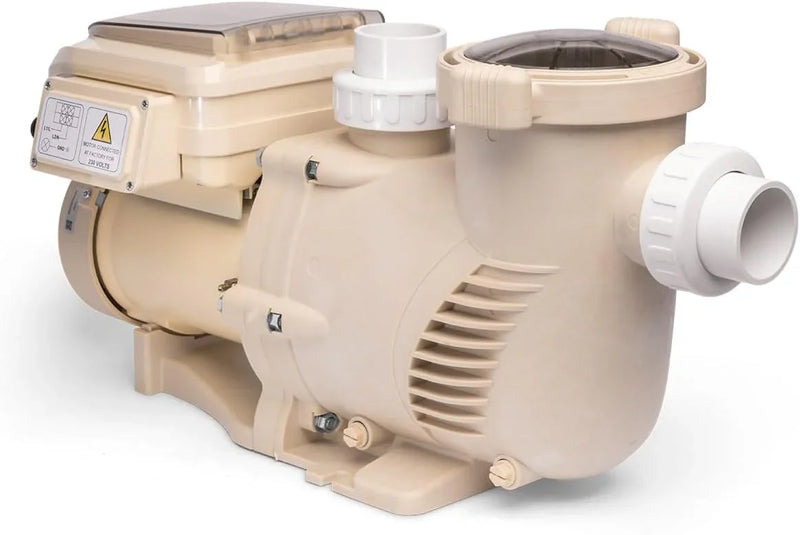 1.5HP Variable 2-Speed Swimming Pool Pump High Flow Above-Ground Swimming Pump Strainer w/ Slip on Fitting M4836