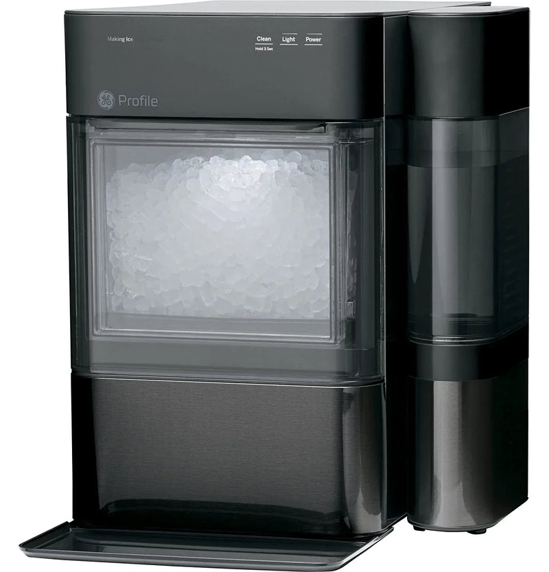 Countertop Nugget Ice Maker | Ice Machine with WiFi Connectivity | Smart Home Kitchen Essentials | Black Stainless O5441