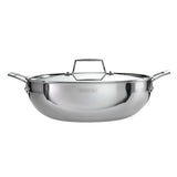 6 Qt Tri-Ply Clad Stainless Steel Covered Kadai