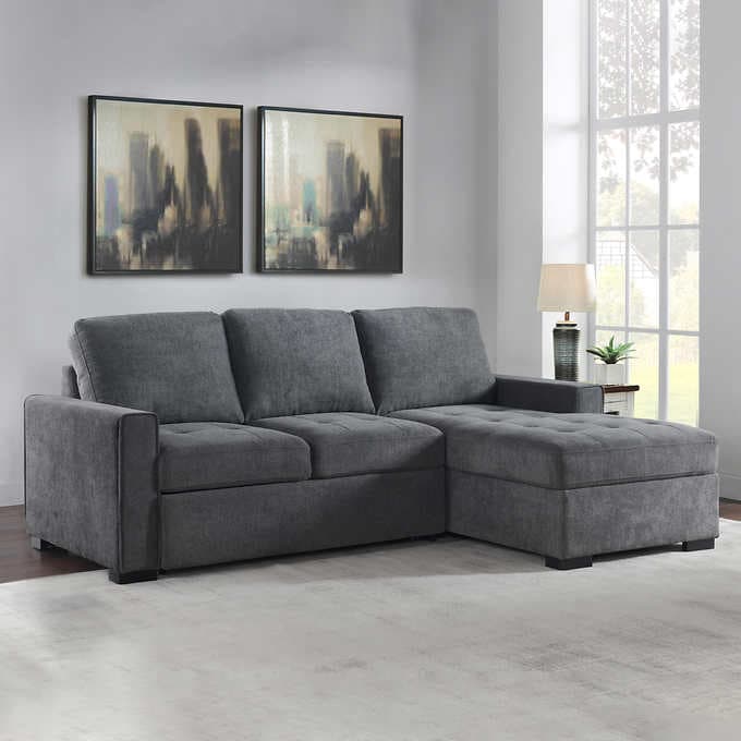 Kendale Sleeper Sofa with Storage Chaise Y6780