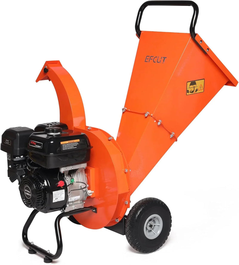 C40 Wood Chipper 4" inch Max Diameter Capacity 9 HP 274cc Gas Powered Engine Heavy Duty Shredder Mulcher G6923