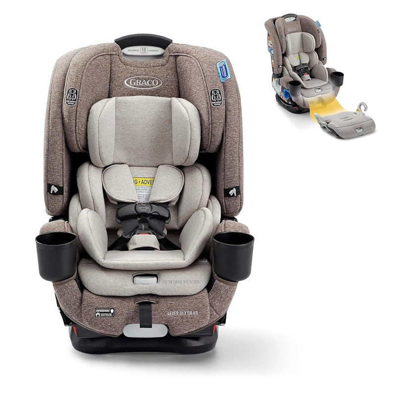 4Ever DLX 4-in-1 Car Seat, Charlie | Infant to Toddler Car Seat, with 10 Years of Use | Rear-Facing, Forward-Facing and Booster Modes | Safe, Comfortable and Convenient Q2899
