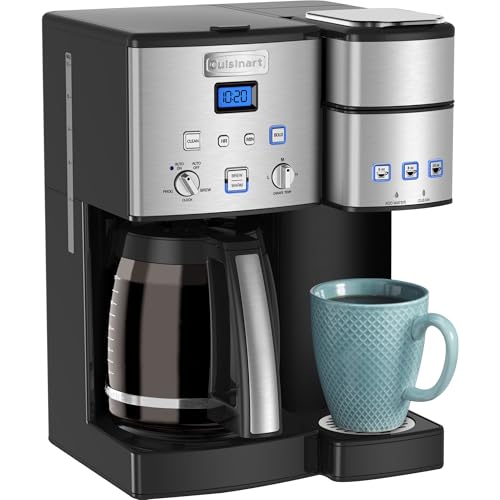 Single Serve 12 Cup Coffee Maker, Offers 3 Sizes: 6 Ounces, 8 Ounces and 10 Ounces, Stainless Steel, SS 15P1: Home & Kitchen W7977