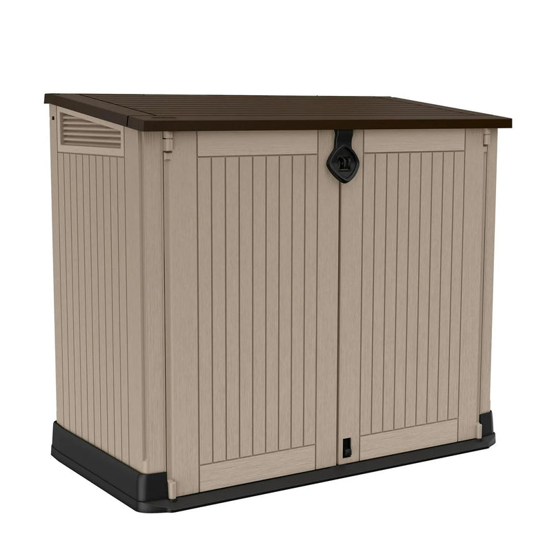 30-Cu Ft All-Weather Resin Storage Shed, Beige L7028