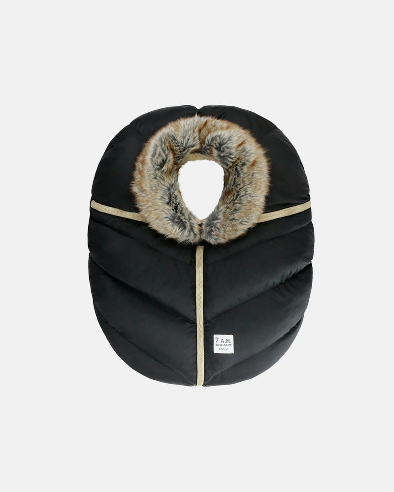 Enfant Car Seat Cocoon Black Faux Fur K1507