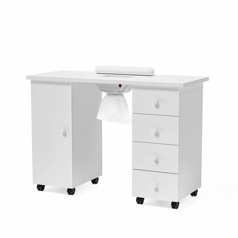 OmySalon Manicure Table Nail Desk w/Electric Downdraft Vent T9549