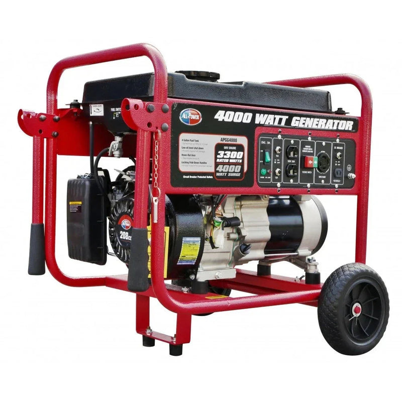 4000 Watt Generator APGG4000, 4000W Portable Generator for Home Use Power Backup, RV Standby, Hurricane Damage Restoration Power Backup, EPA Certified T8109
