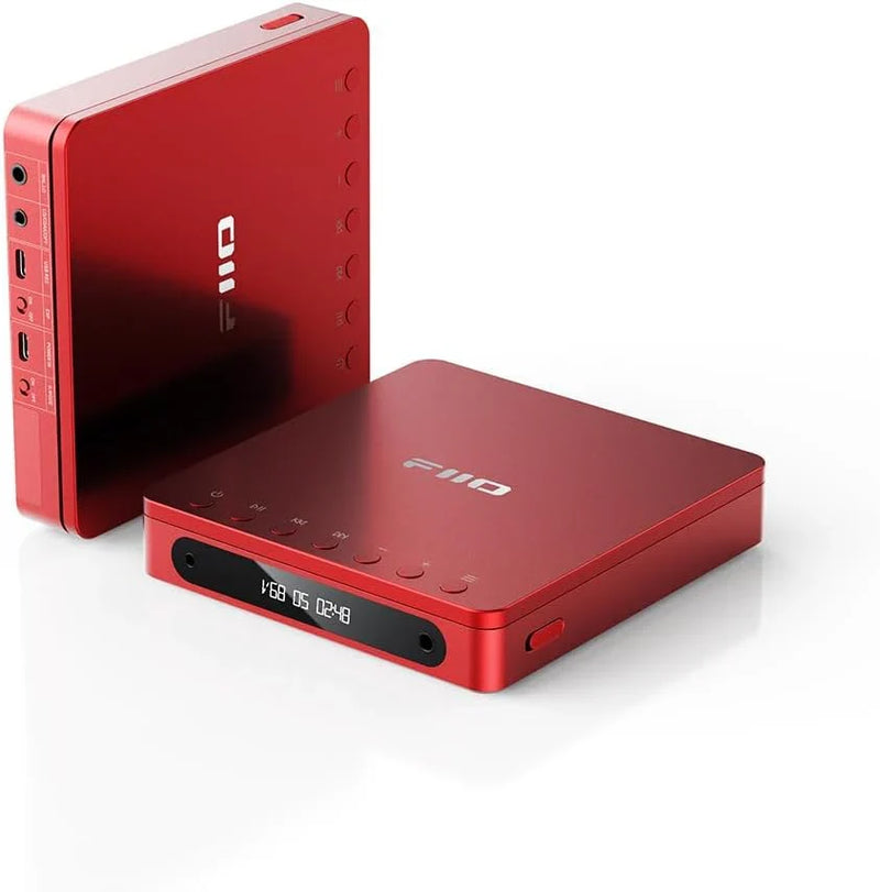 Multifunctional portable stereo CD player, equipped with long-lasting batteries, supports USB copying function, has optical/coaxial/3.5mm/4.4mm output interfaces (transparent (Wireless)) B7861