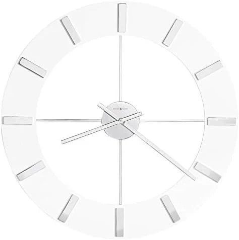 Wall-mounted clock II 549-476 - 30-inch ultra-large size with glossy white surface, equipped with quartz movement Y1505