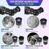 Telescope, Telescope for Adults High Powered Professional, 90mm Aperture 800mm Refractor Telescopes for Astronomy Beginners Fully Multi-Coated with AZ Mount Tripod & Phone Adapter & Carry Bag