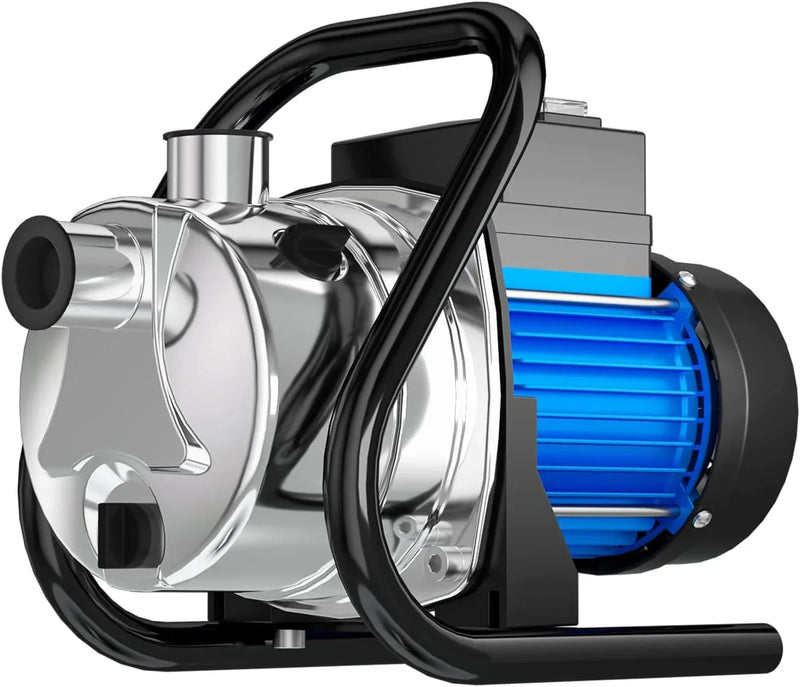 1.6 HP Portable Water Transfer Pump 1500 GPH Electric Shallow Well Pump Garden Booster Pumps for Draining Irrigation Lawn Farm Water Removal A1480