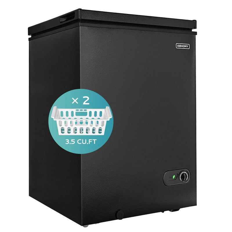 3.5 Cu.Ft Chest Freezer with Removable Basket Y555