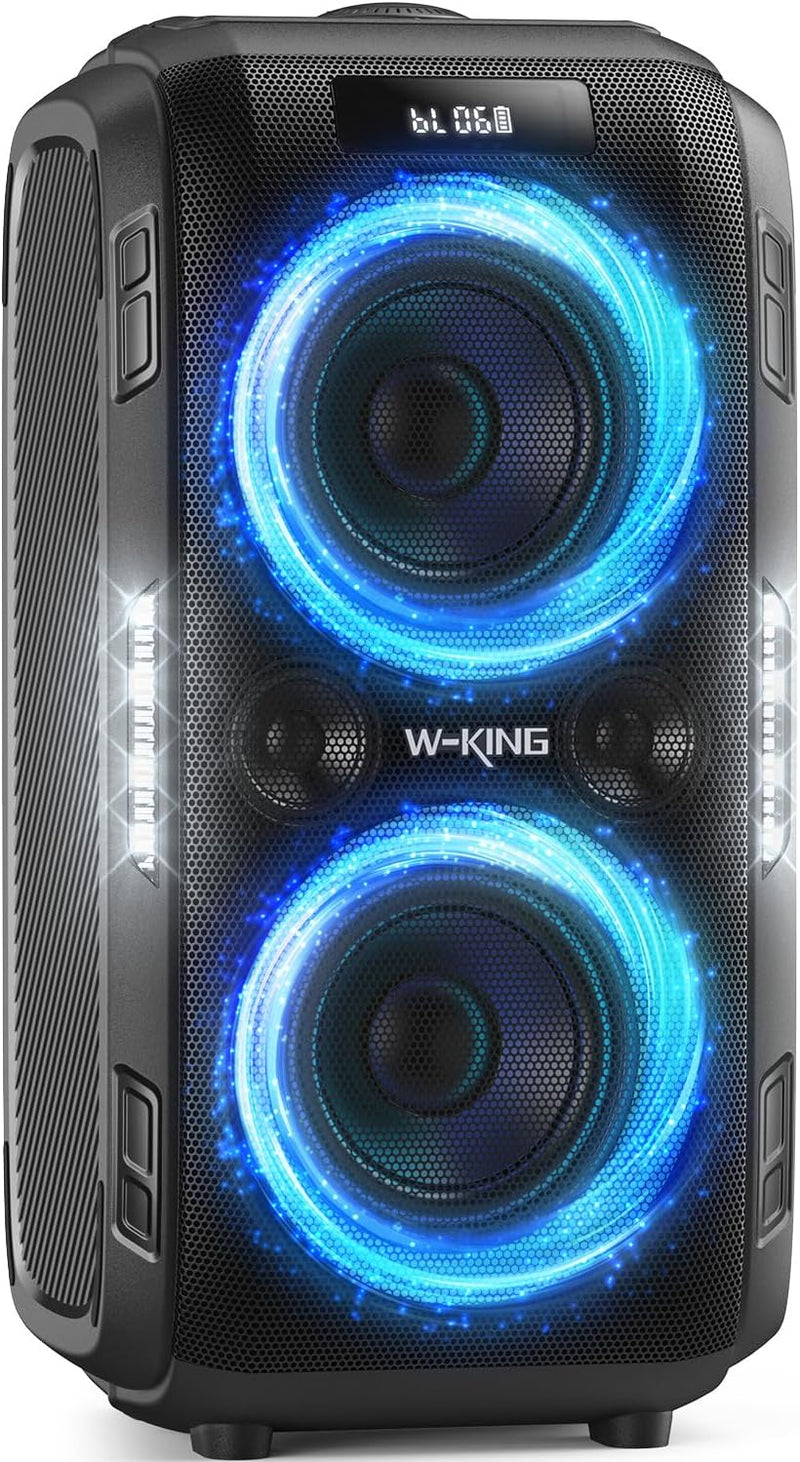 Peak Party Large Wireless Speaker - Maximum Volume Amplifier / 12 Custom Low-End Units / Up to 125 Decibels for 6.5-inch x 2 Low-End Speakers / Deepest Bass Effect, Large Portable Wireless Speaker, IPX5 Water Resistance Rating / Microphone Jack / RJ Q4614