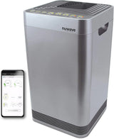 Whole-house air purifier, intelligent air purifier, equipped with a five-level tower structure air filter, air quality and odor sensors, bedroom sleep mode, can remove 99.99% of dust, smoke, pollen and allergens.