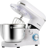 Vertical mixer, power 900 watts, capacity 8 gallons, large kitchen mixer, kitchen electric mixer with dough hook, whisk and stirring rod (blue, 8 gallons)