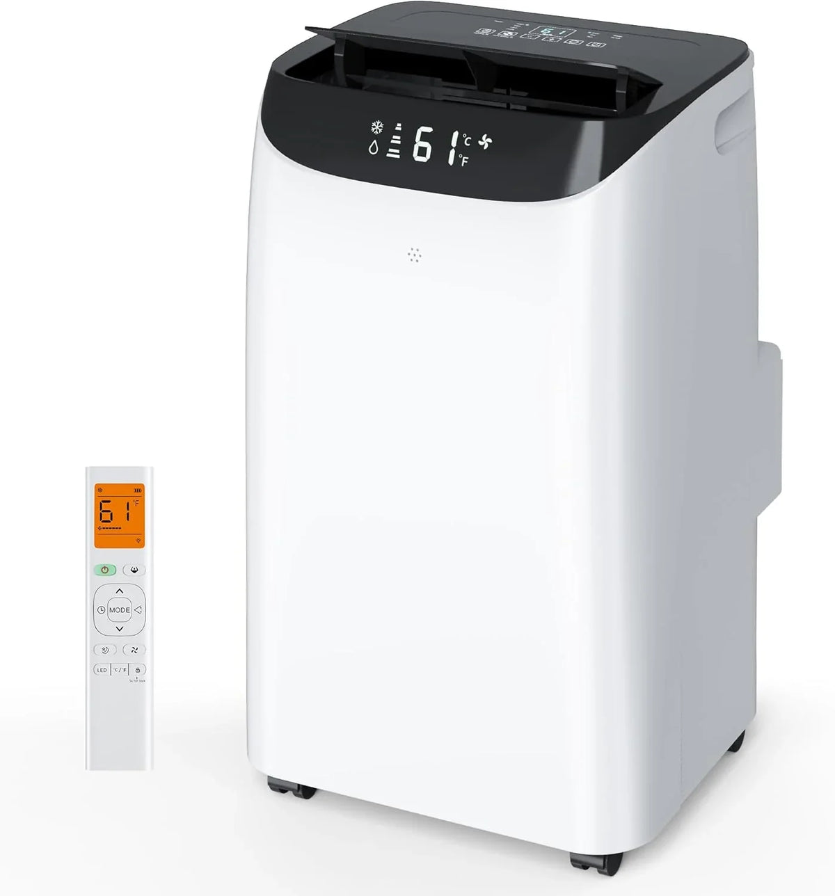 Inverter 16000BTU Portable Air Conditioners with Remote, Free Stand Cooling Portable AC Unit for Room up to 800 sq.ft, with Dehumidifier & Fan, Dual Hose, Quiet Sleep Mode(45dB), Windows Kit