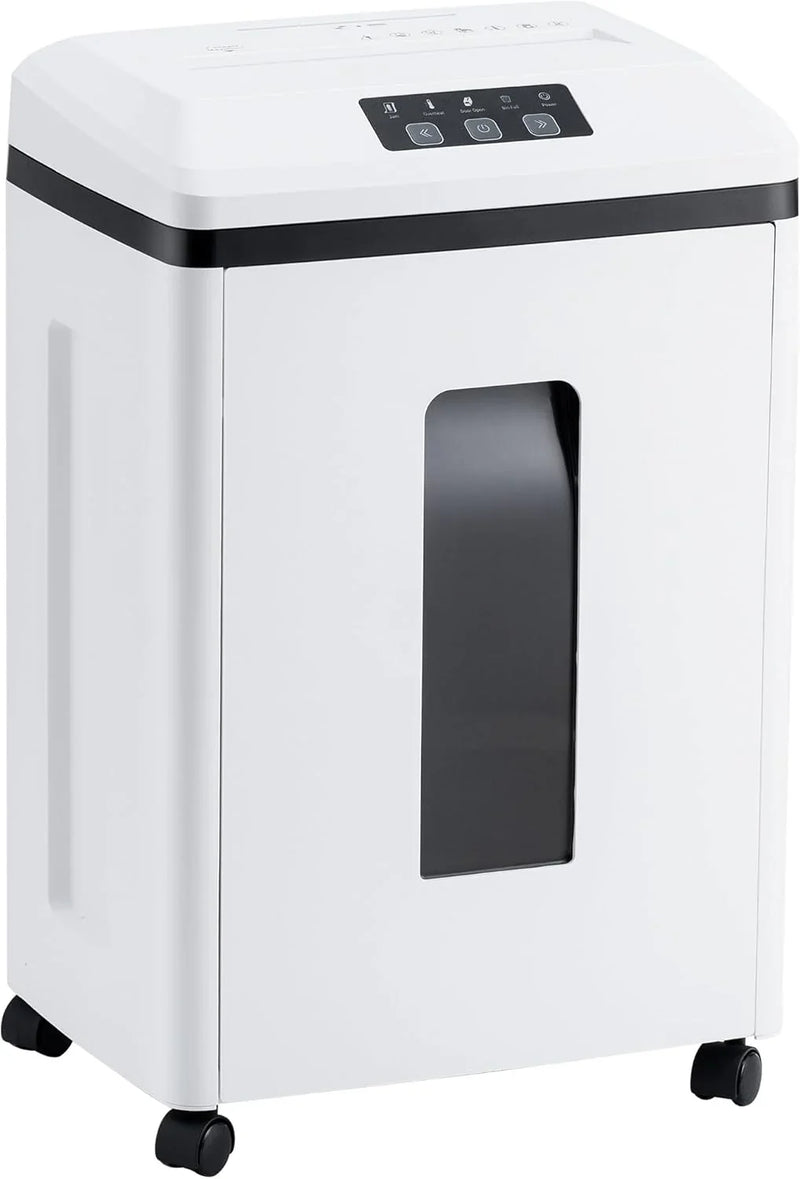 Professional Commercial Paper Shredder: P-7 Security Super Micro-Cut 1x1.7mm 7 Sheets/CDs/Cards/Staples 6-Gal Bin Heavy Duty for Home/Office/Industrial/Business Use-Confidential Documents K1539