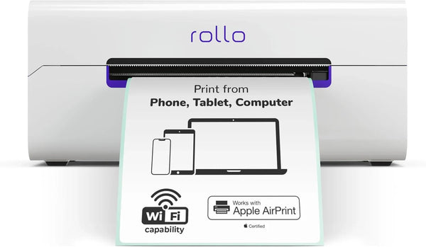 Wireless Shipping Label Printer - A Wi-Fi-enabled thermal label printer (size 4x6 inches), suitable for package shipping - Can be printed via AirPrint on iPhone, iPad, and Mac - Supports Windows, Chromebook, Android, and Linux systems T5886